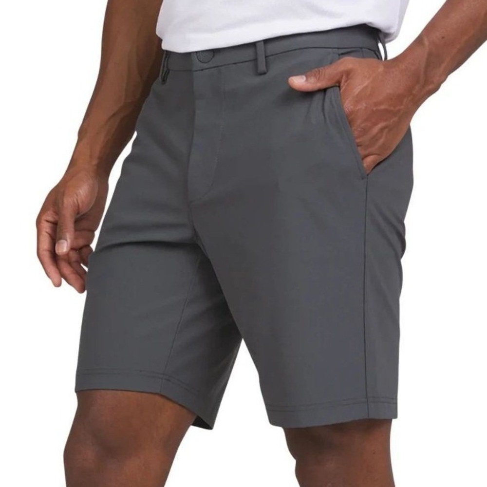 CHAPS Performance 9" Golf Shorts Sz‎ 40 Charcoal Grey Gray Stretchy Slim Fit NWT
